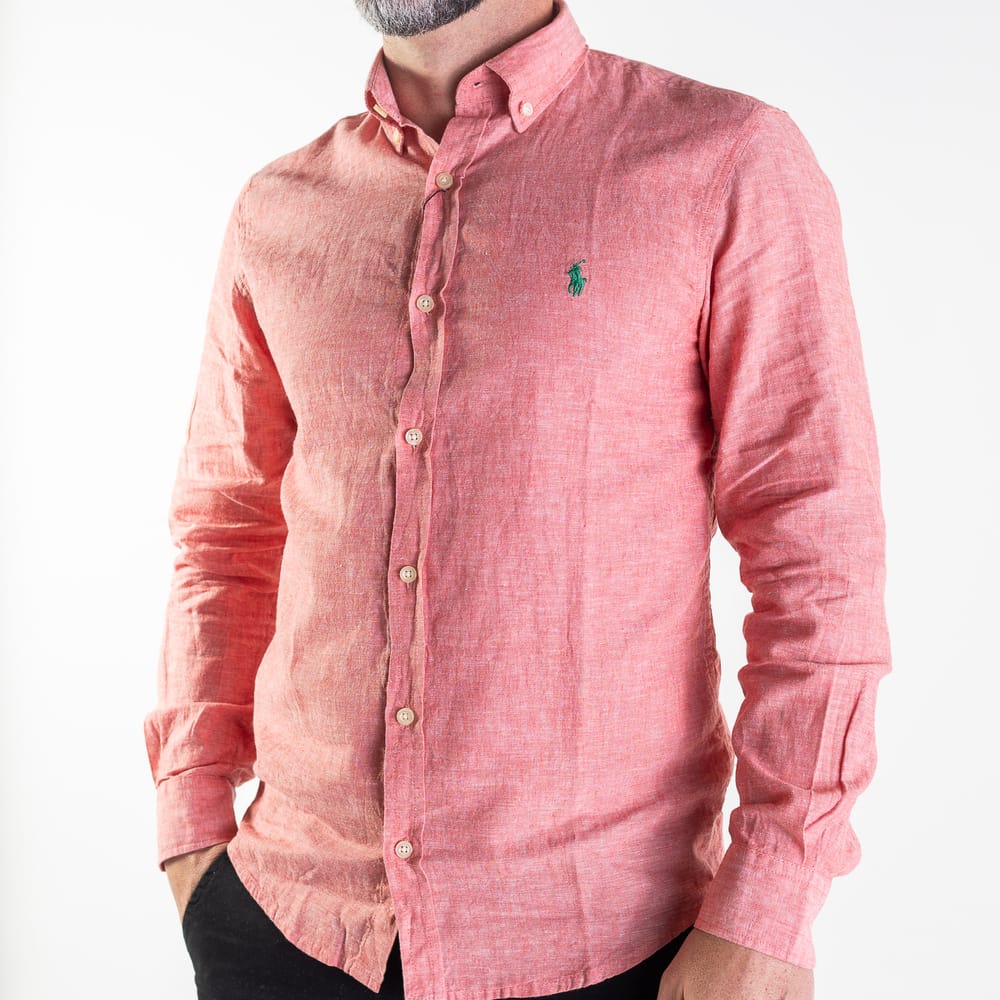 Camisa Roja Lino