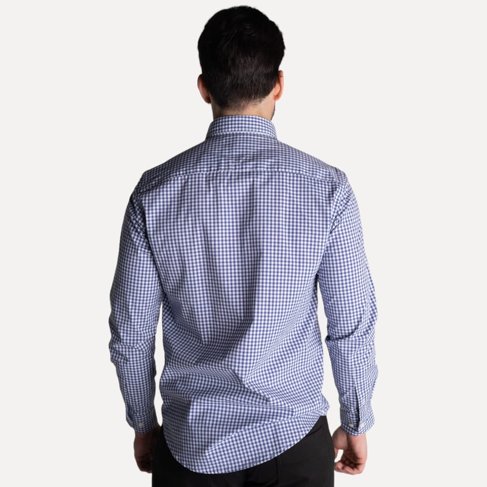 Camisa Hombre Oscura a Cuadros TM