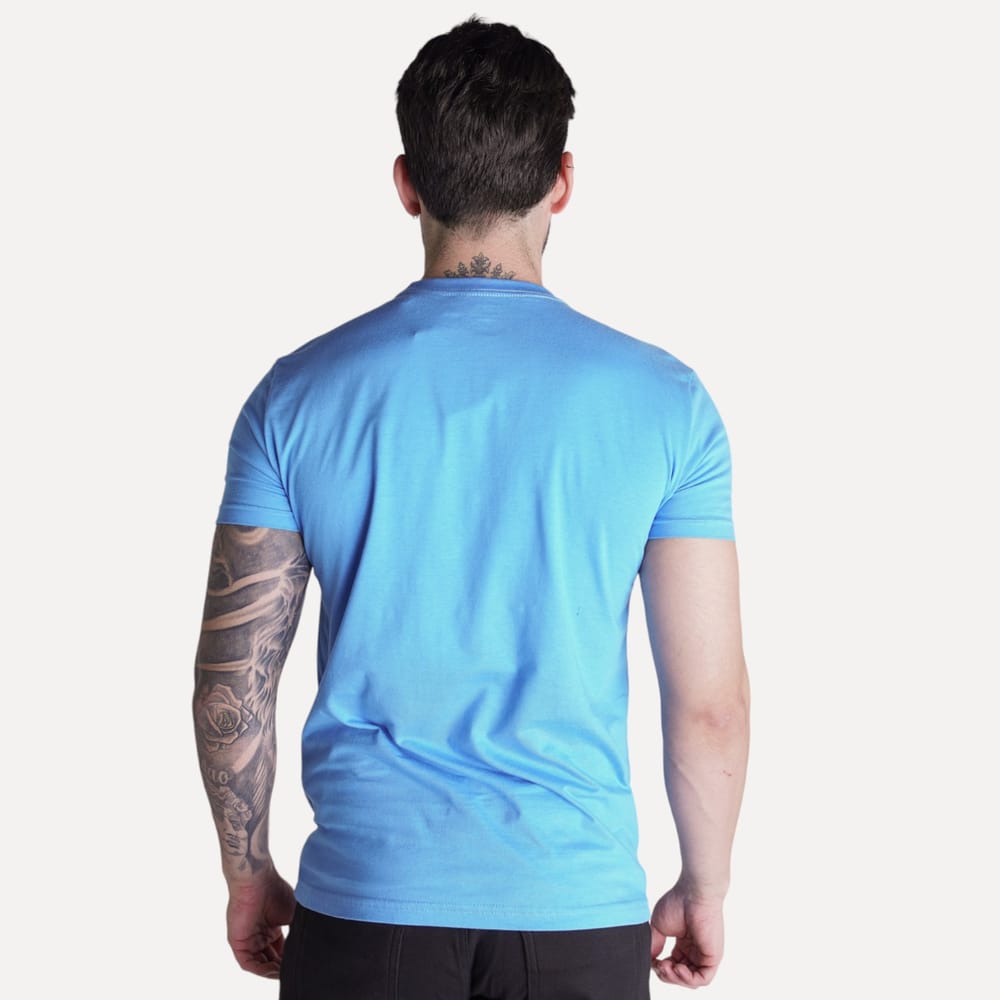 Camiseta Basica Azul Cielo Clasica - Norva Select