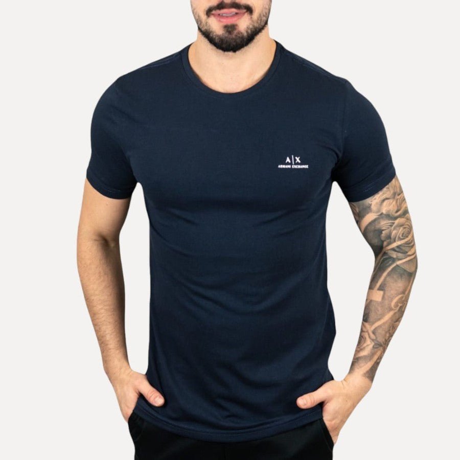 Camiseta Basica Azul Oscuro AIX - Norva Select