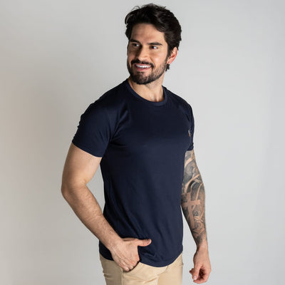 Camiseta Basica Azul Oscuro Rain - Norva Select