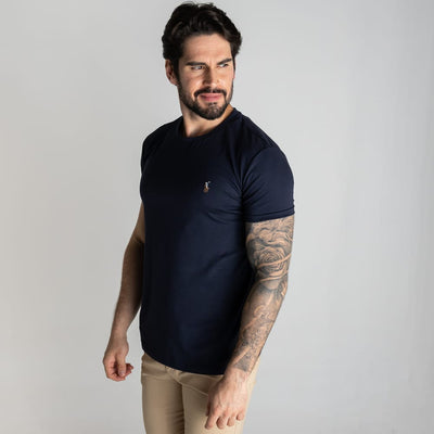 Camiseta Basica Azul Oscuro Rain - Norva Select