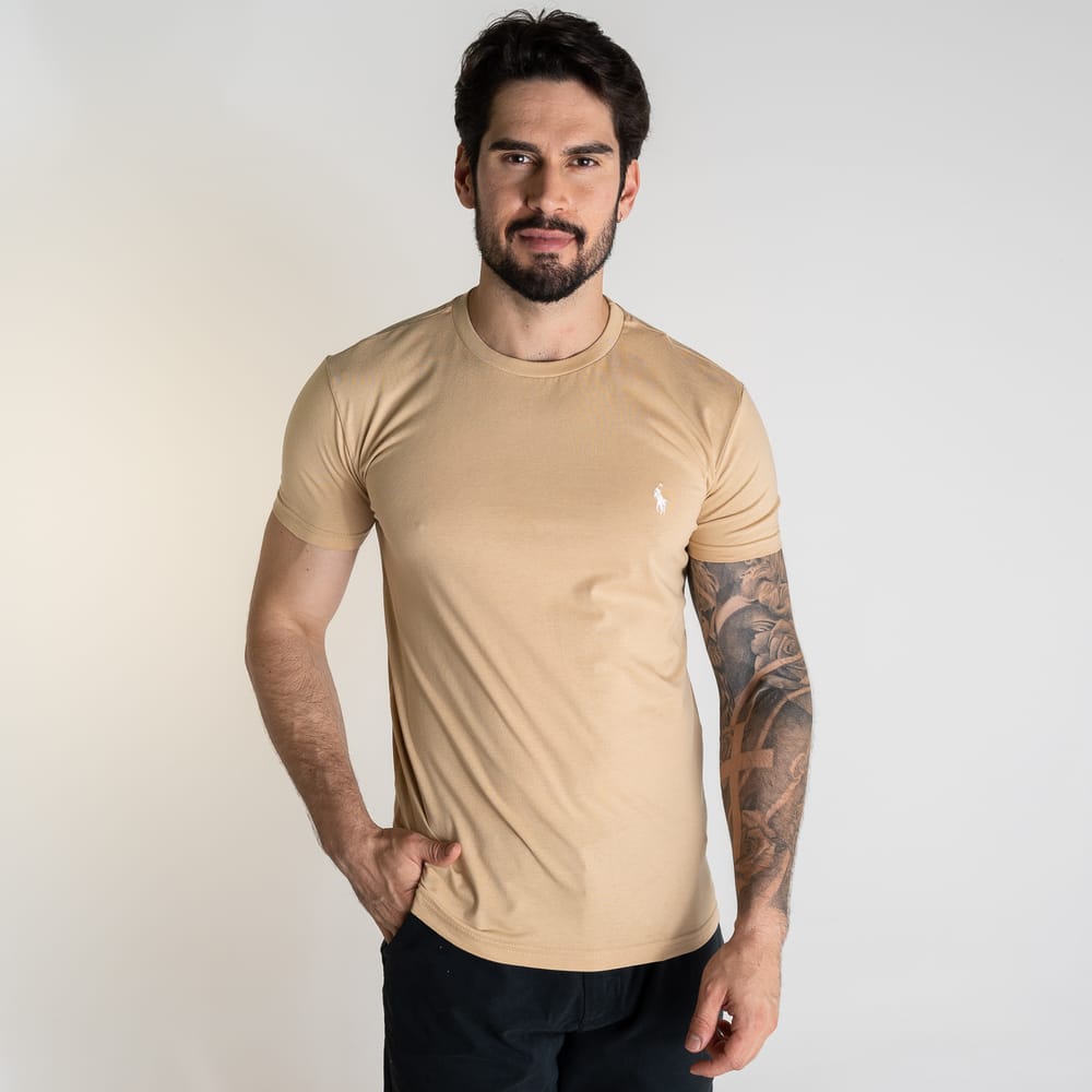 Camiseta Basica Beige Clasica - Norva Select