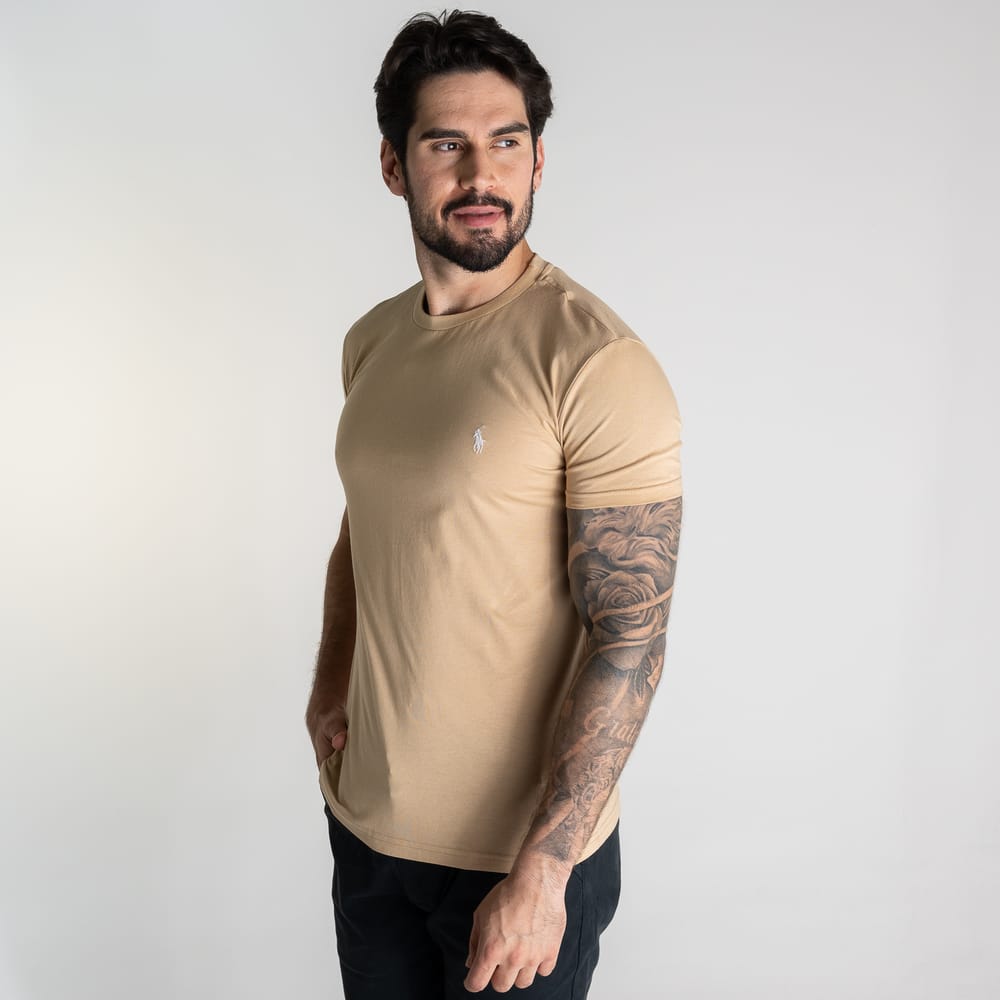 Camiseta Basica Beige Clasica - Norva Select