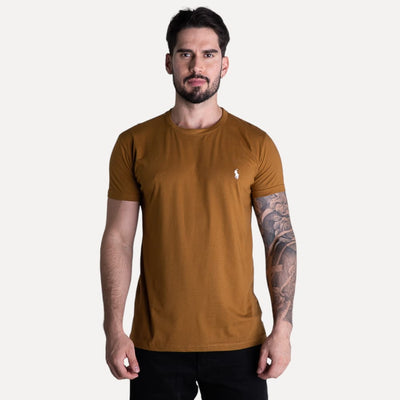 Camiseta Basica Marron Clasica - Norva Select