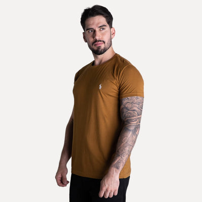 Camiseta Basica Marron Clasica - Norva Select