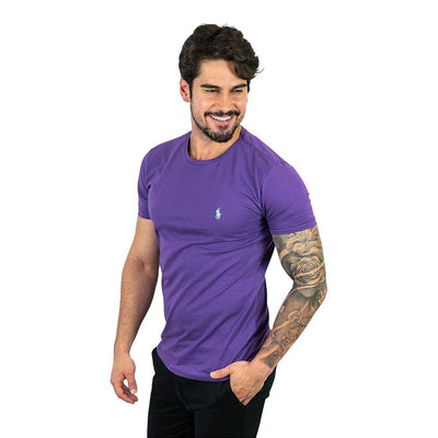Camiseta Basica Morada Clasica - Norva Select