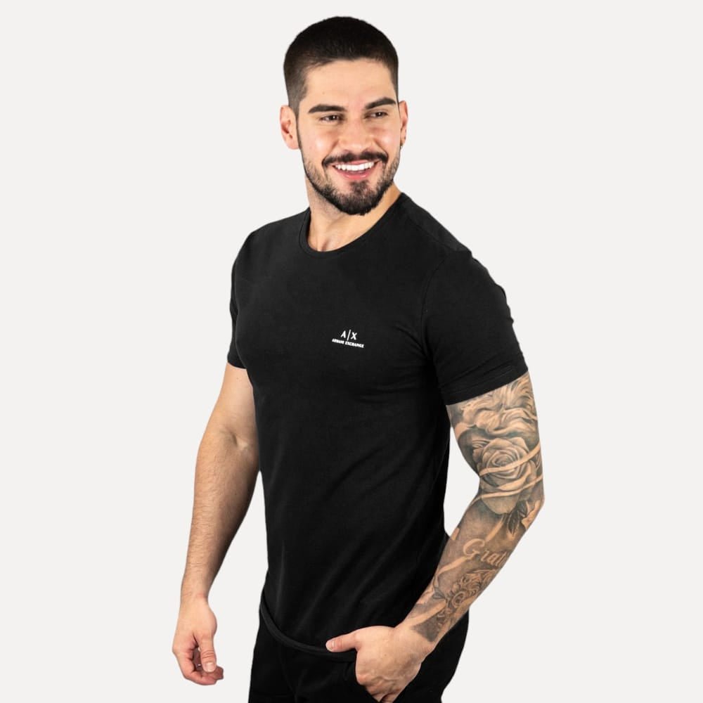Camiseta Basica Negra AIX - Norva Select