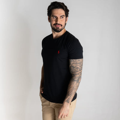 Camiseta Basica Negra Clasica - Norva Select
