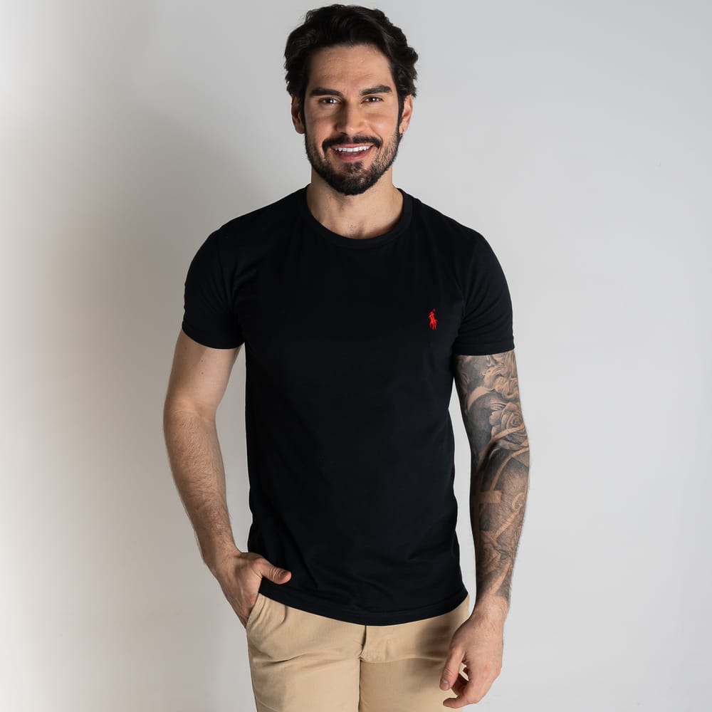 Camiseta Basica Negra Clasica - Norva Select
