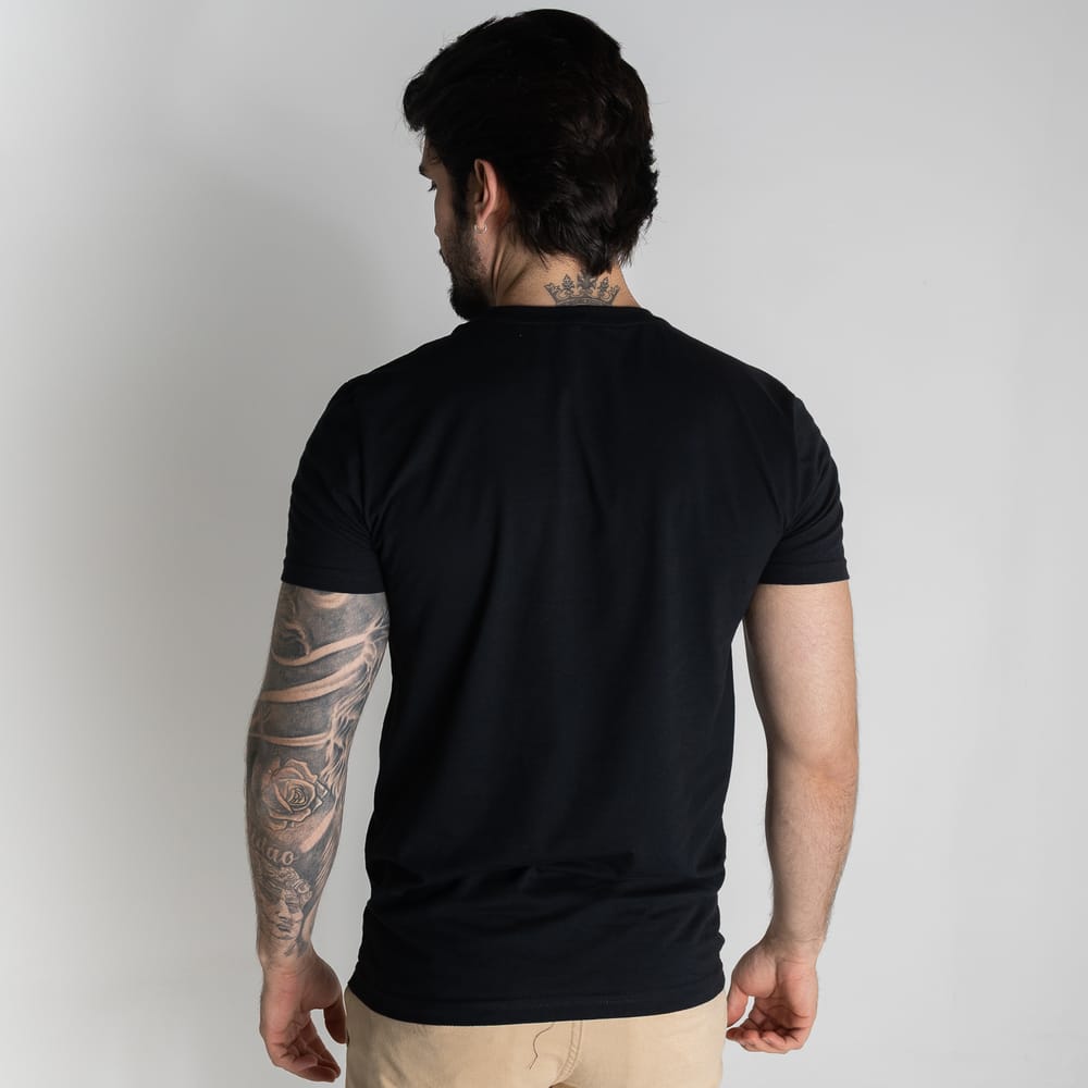 Camiseta Basica Negra Clasica - Norva Select