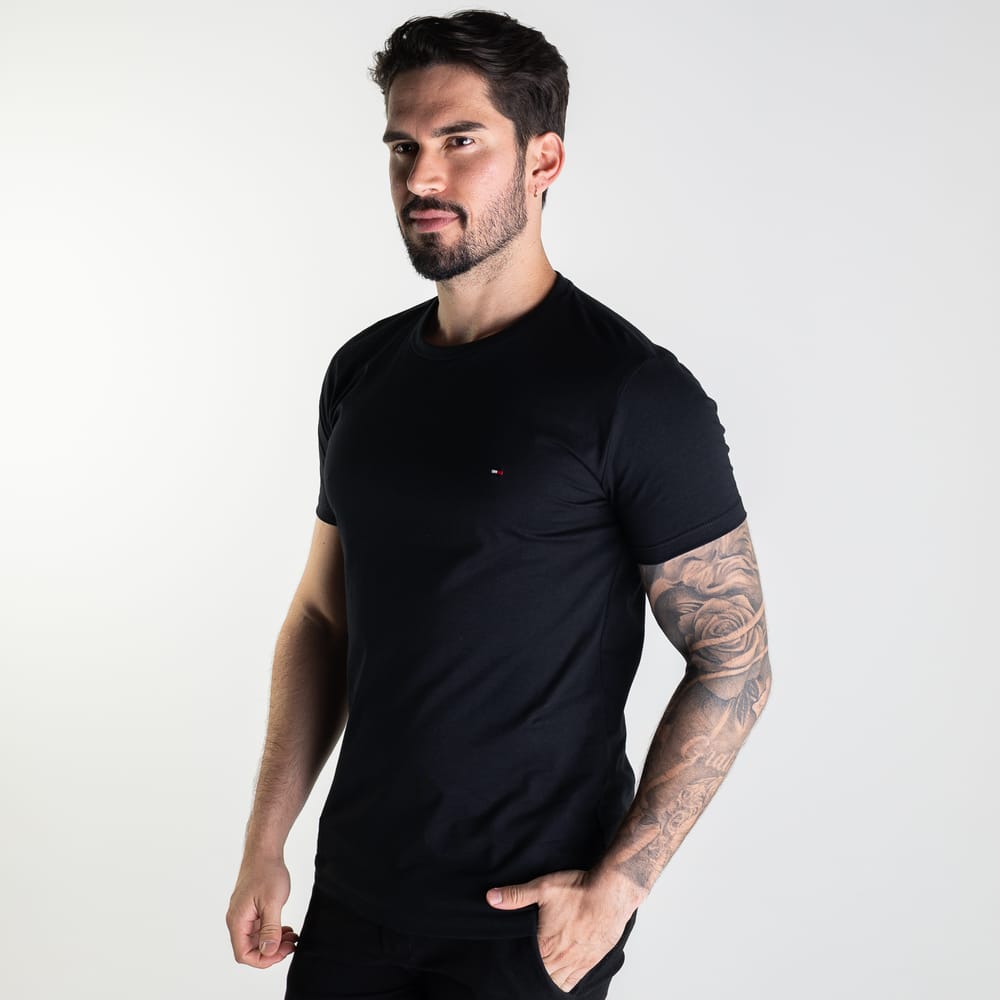 Camiseta Basica Negra TM - Norva Select
