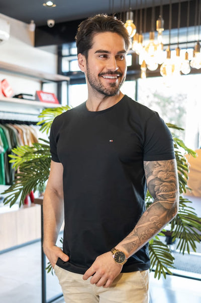 Camiseta Basica Negra TM - Norva Select