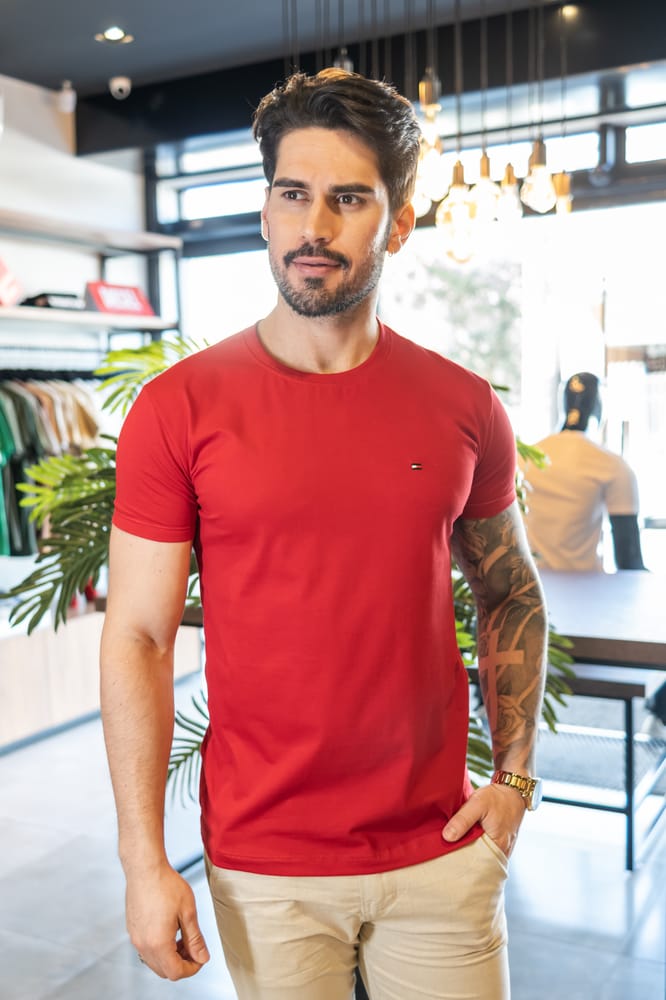 Camiseta Basica Roja TM - Norva Select