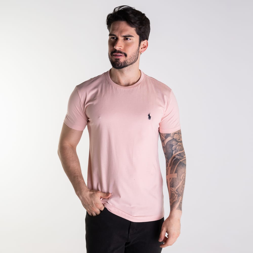 Camiseta Basica Rosada Clasica - Norva Select