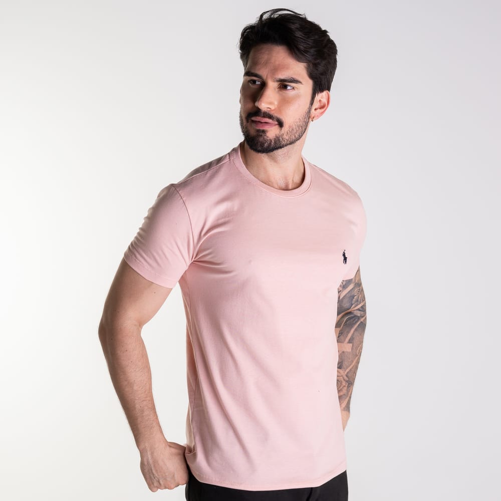 Camiseta Basica Rosada Clasica - Norva Select