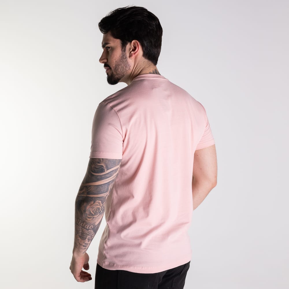 Camiseta Basica Rosada Clasica - Norva Select
