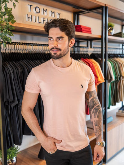 Camiseta Basica Rosada Clasica - Norva Select