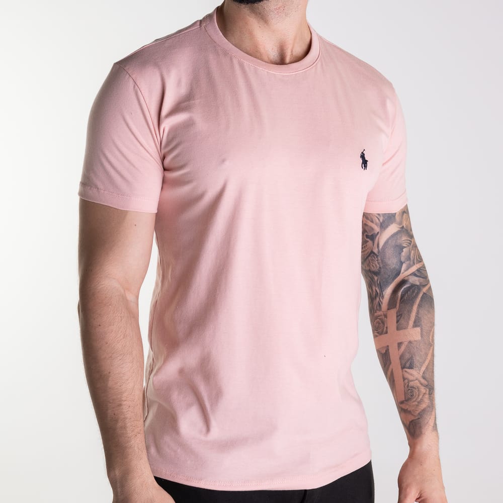 Camiseta Basica Rosada Clasica - Norva Select