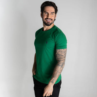 Camiseta Basica Verde Hoja Clasica - Norva Select