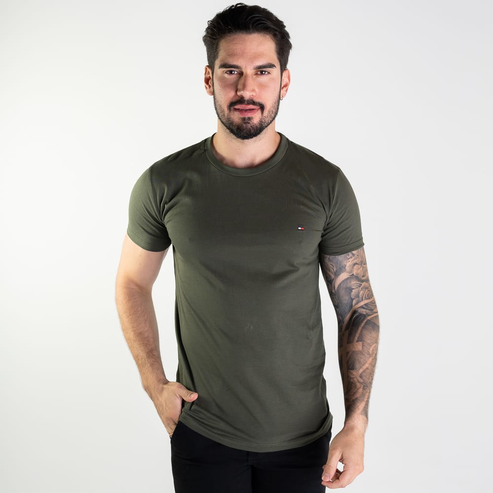 Camiseta Basica Verde Militar TM - Norva Select