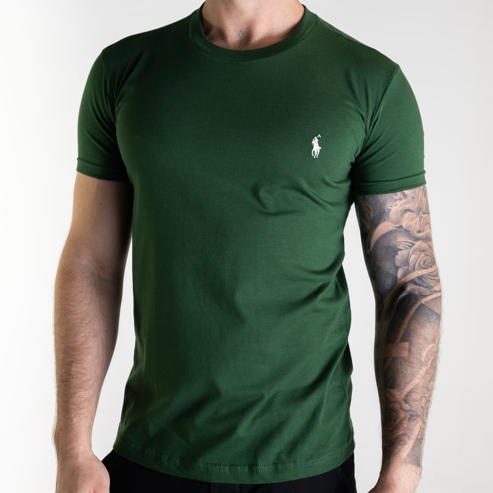 Camiseta Basica Verde Pino Clasica - Norva Select