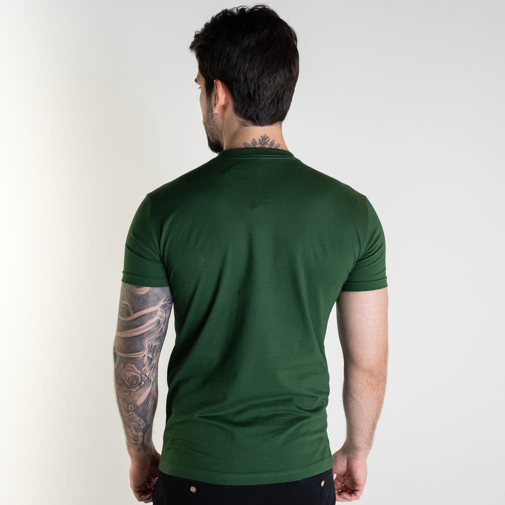 Camiseta Basica Verde Pino Clasica - Norva Select