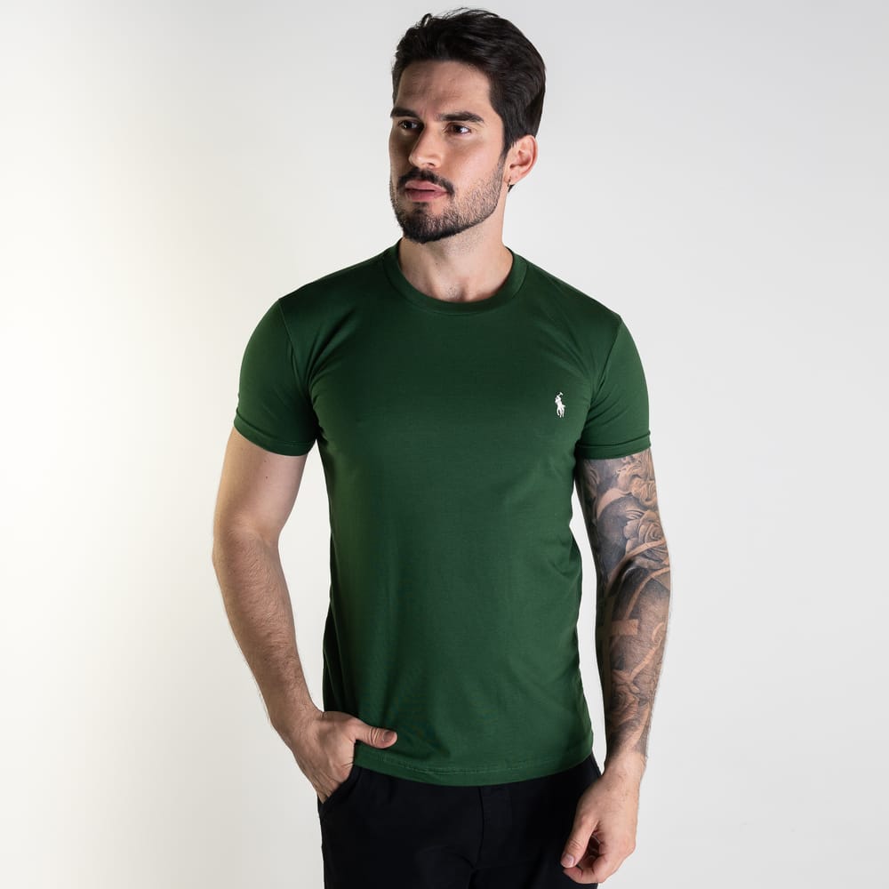 Camiseta Basica Verde Pino Clasica - Norva Select