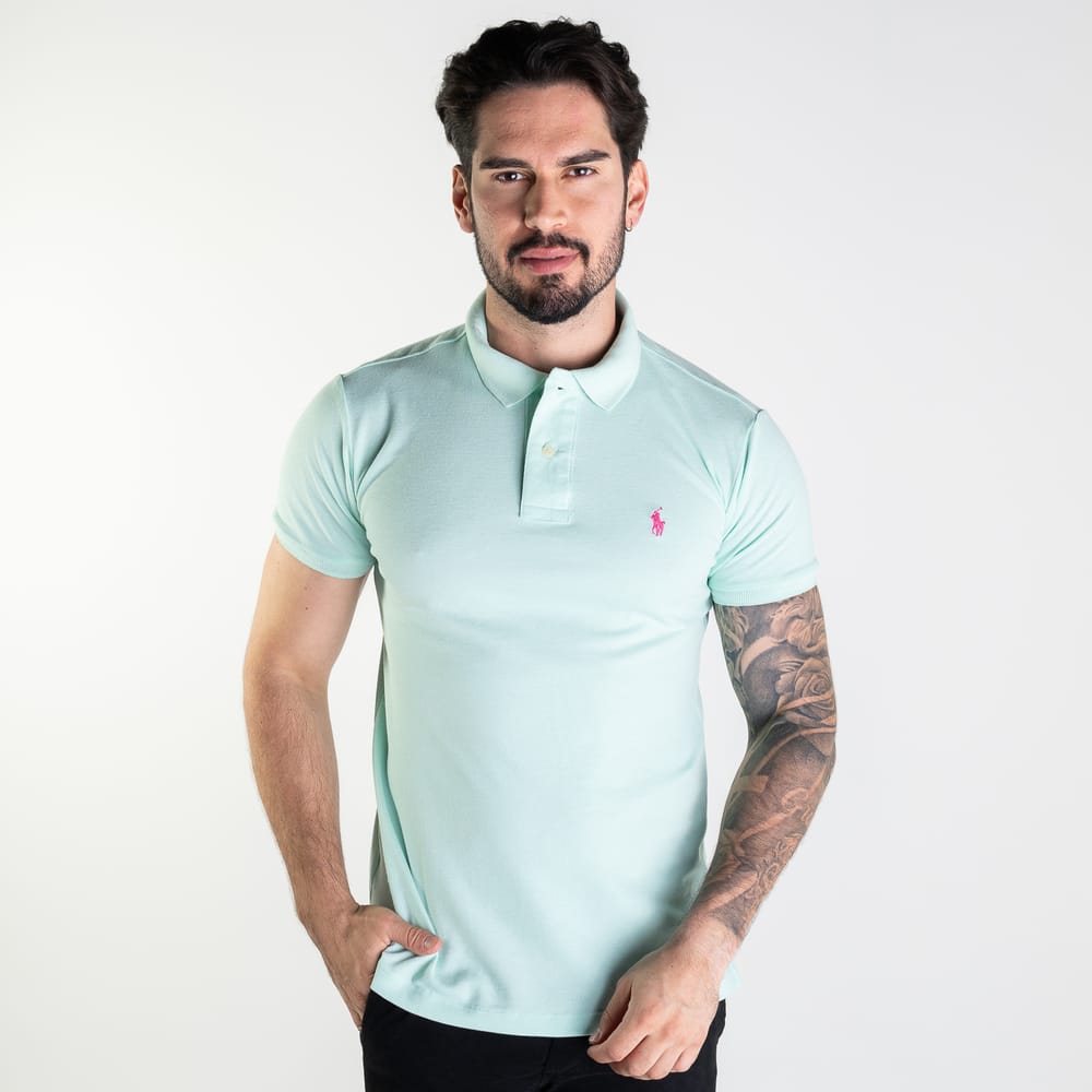 Camiseta Tipo Polo Aguamarina Clasica - Norva Select