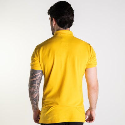 Camiseta Tipo Polo Amarilla Clasica - Norva Select