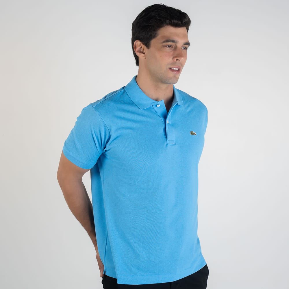 Camiseta Tipo Polo Azul Cielo LC - Norva Select