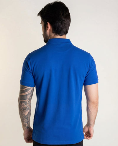 Camiseta Tipo Polo Azul Rey PB - Norva Select