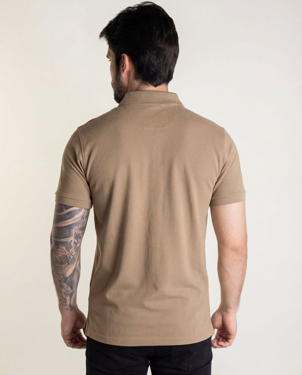 Camiseta Tipo Polo Beige PB - Norva Select