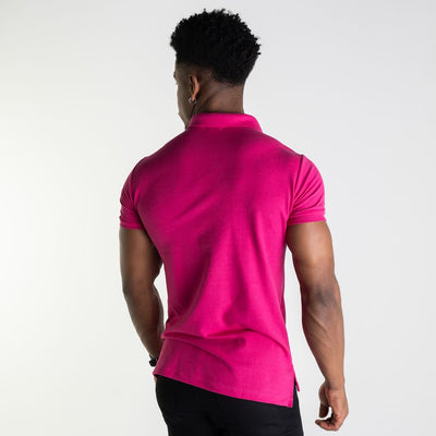 Camiseta Tipo Polo Fucsia Clasica - Norva Select