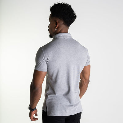 Camiseta Tipo Polo Gris Clasica - Norva Select