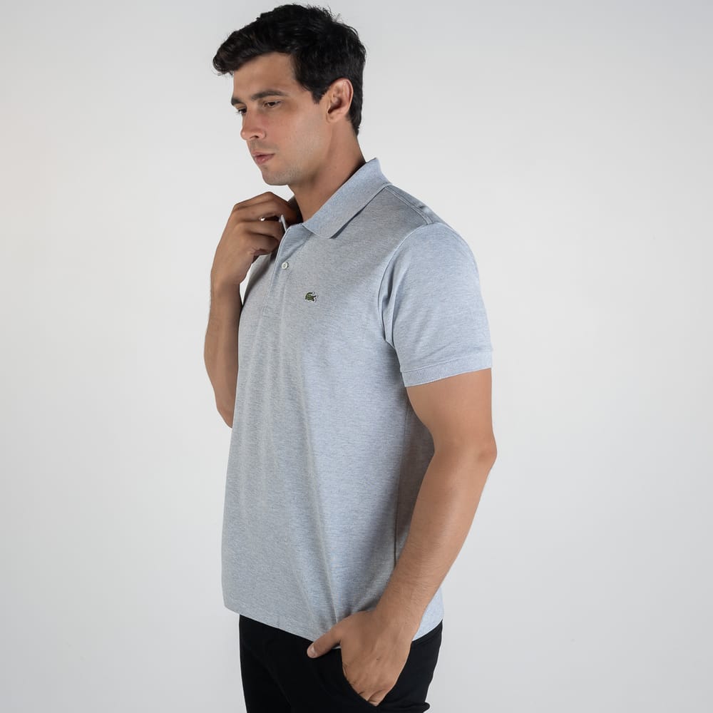 Camiseta Tipo Polo Gris LC - Norva Select