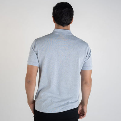 Camiseta Tipo Polo Gris LC - Norva Select