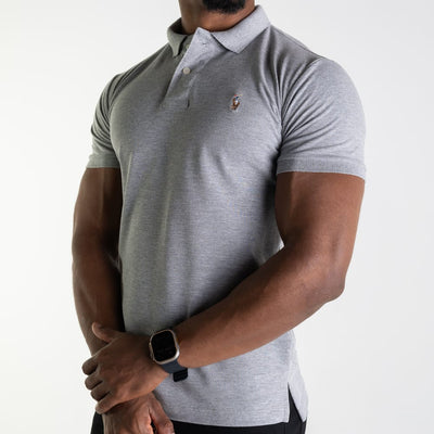 Camiseta Tipo Polo Gris Rain - Norva Select