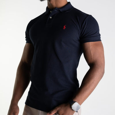 Camiseta Tipo Polo Oscuro Clasica - Norva Select