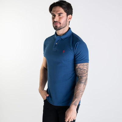 Camiseta Tipo Polo Petroleo Clasica - Norva Select