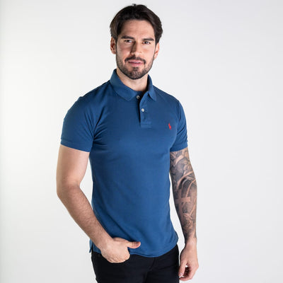 Camiseta Tipo Polo Petroleo Clasica - Norva Select