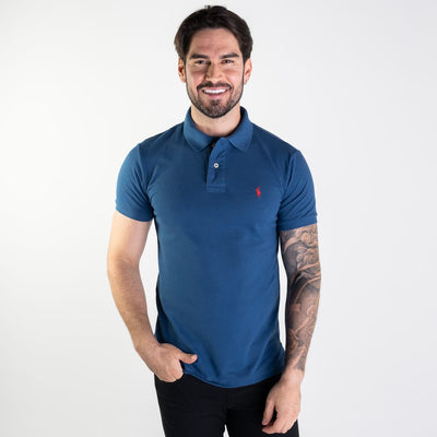 Camiseta Tipo Polo Petroleo Clasica - Norva Select