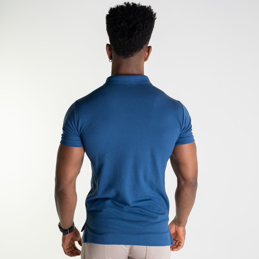 Camiseta Tipo Polo Petroleo Rain - Norva Select