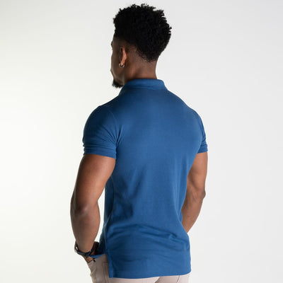 Camiseta Tipo Polo Petroleo Rain - Norva Select