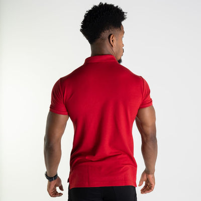 Camiseta Tipo Polo Roja Clasica - Norva Select