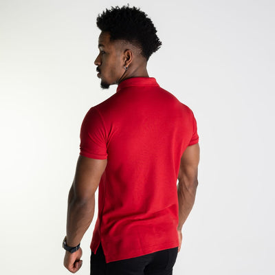 Camiseta Tipo Polo Roja Clasica - Norva Select