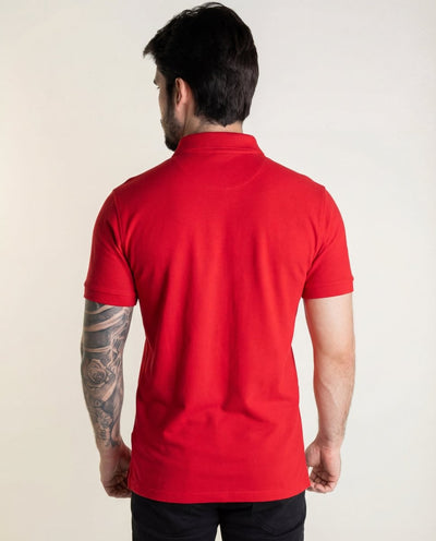 Camiseta Tipo Polo Roja PB - Norva Select
