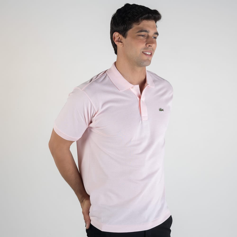 Camiseta Tipo Polo Rosa Pastel LC - Norva Select