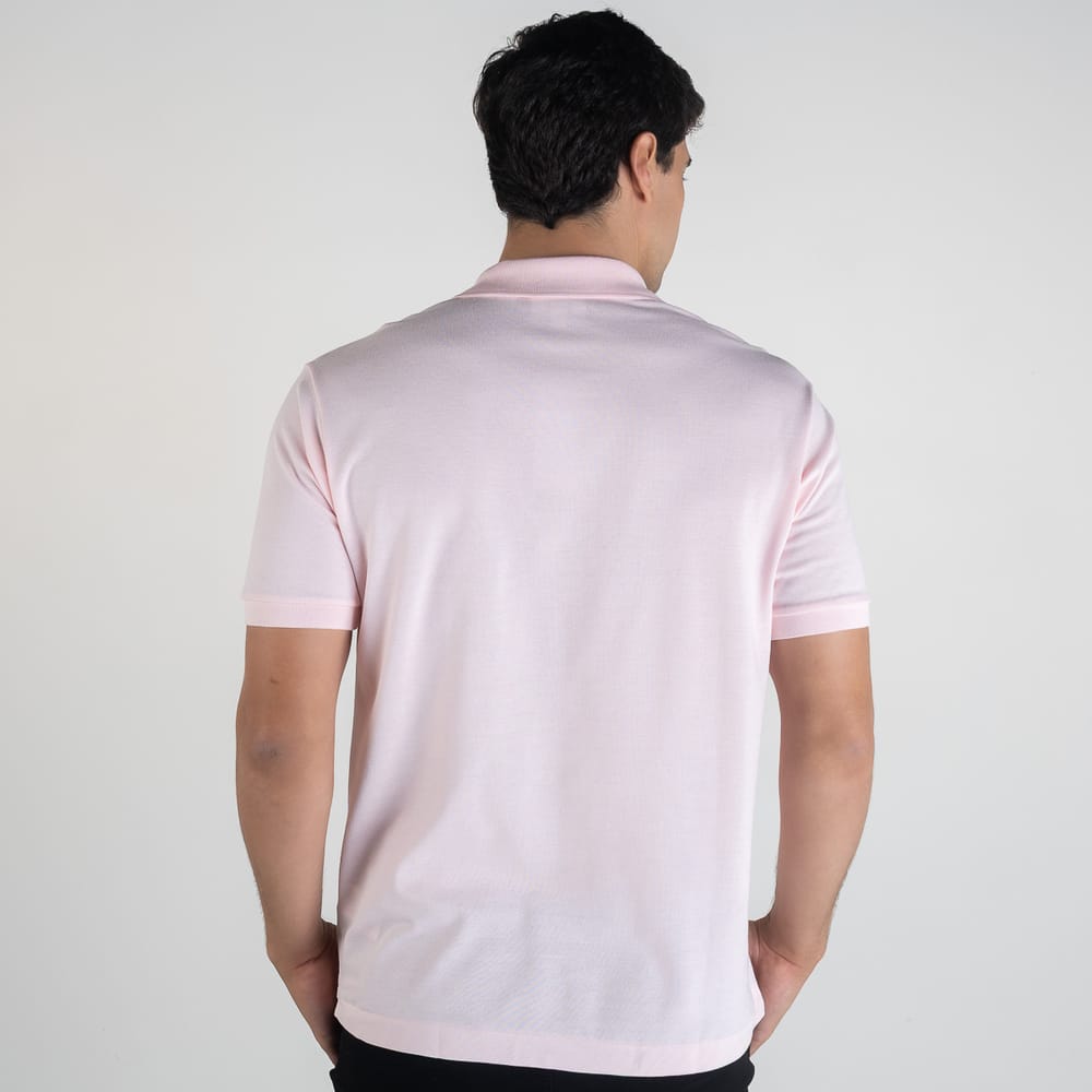 Camiseta Tipo Polo Rosa Pastel LC - Norva Select