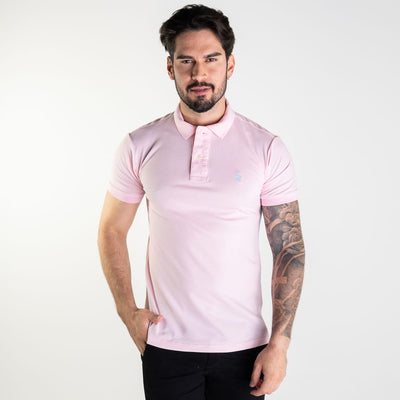 Camiseta Tipo Polo Rosada Clasica - Norva Select